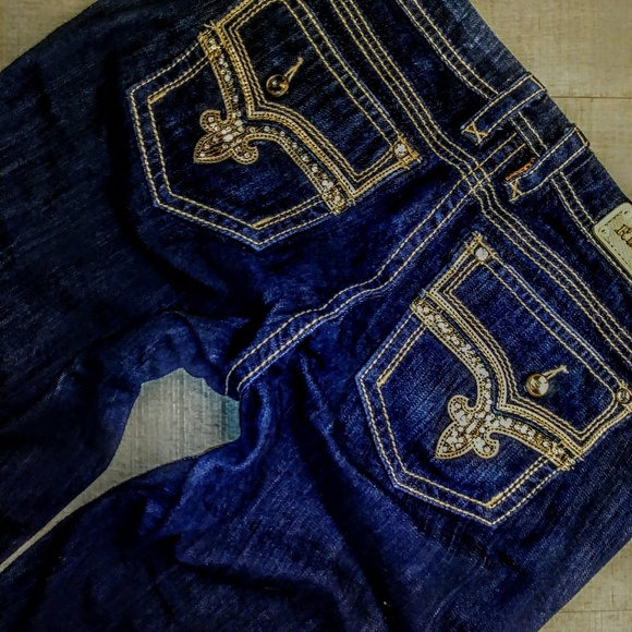 DO NOT PURCHASE @DENIMJUNKIES ROCK REVIVAL MISS ME - Picture 2 of 8